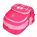 Школьный ранец розового цвета с бабочкой
