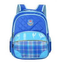Школьный ранец голубого цвета с абстрактным рисунком